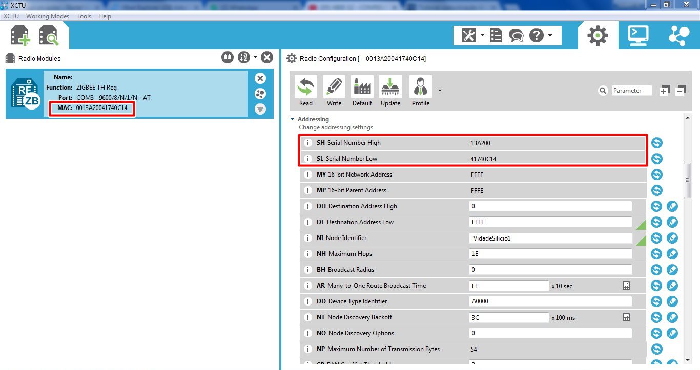 configurando o xbee no xctu