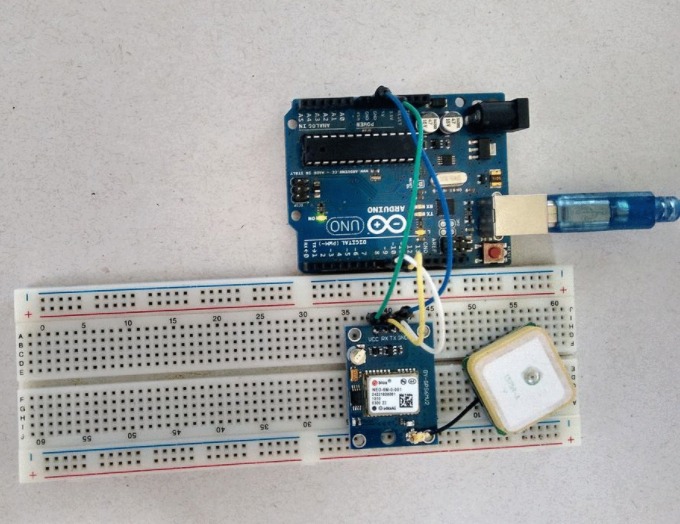 Artduino uno com Módulo GPS NEO-6M